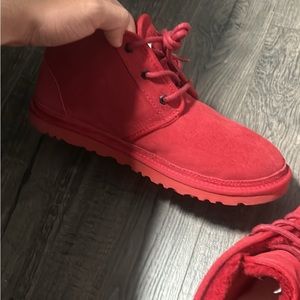 Selling my red UGGS. SIZE 10. USED ONCES